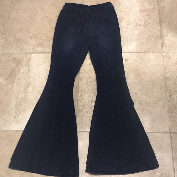 EUC! Kancan denim bell bottom super flare jeans size 7 - Picture 7 of 8